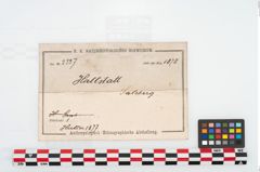 Etikett zu Eisenschwert (NHMW-PRAE-002337)